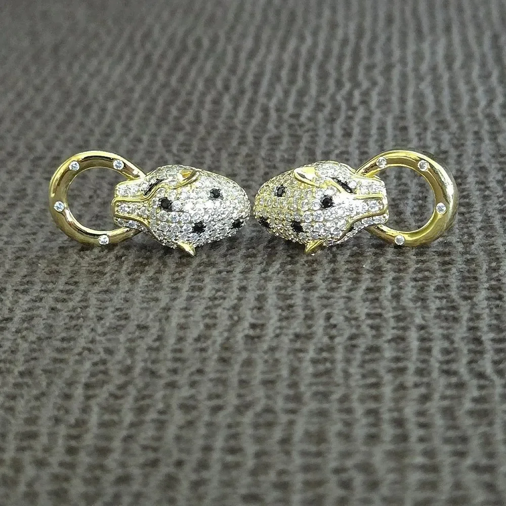 Cote d'Argent Cheetah Grasping Gold💛 Ring⭕️ Earrings